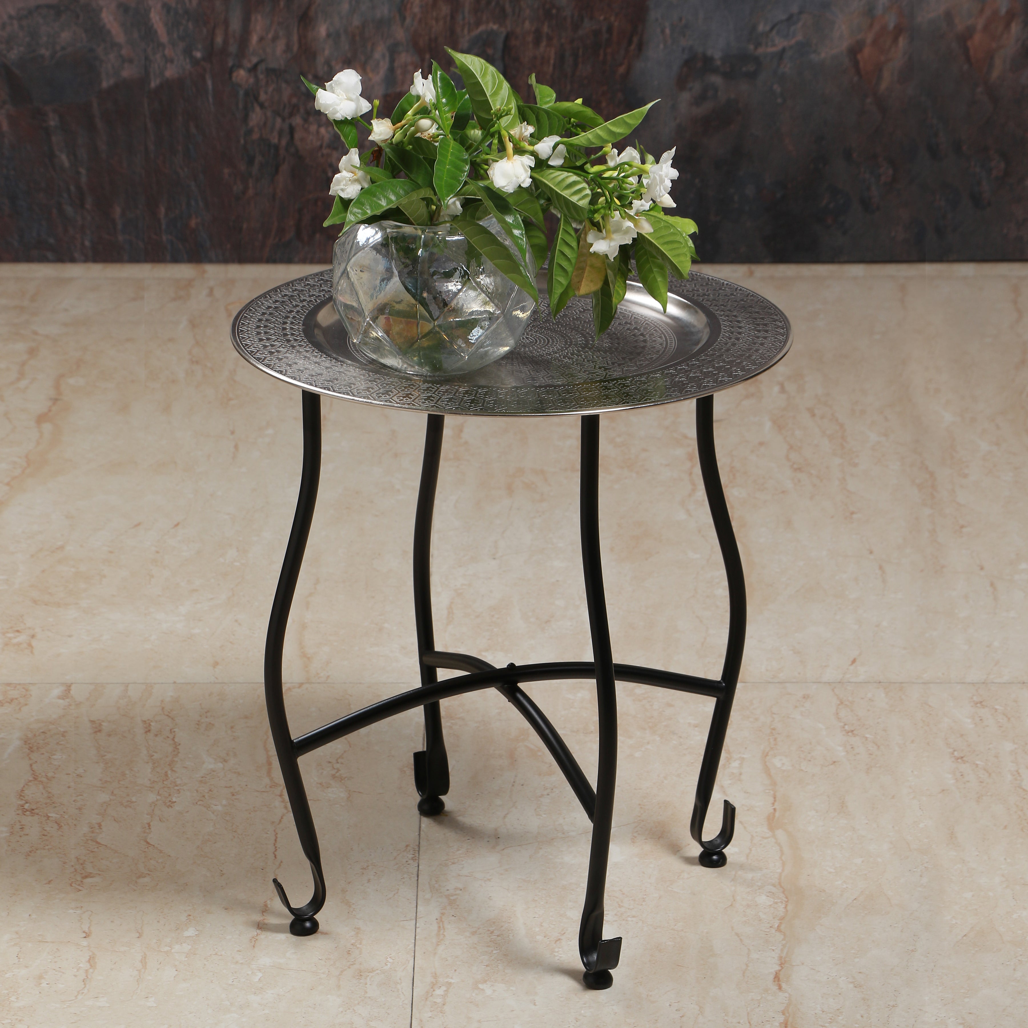 Purva Knock Down Table (Nickel)